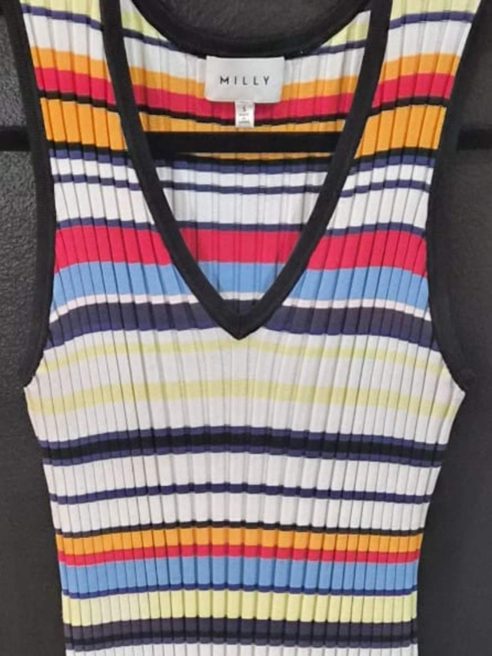 NWOT | Milly | Asymmetrical Stretch Knit Dress | Size Small - Picture 8 of 11
